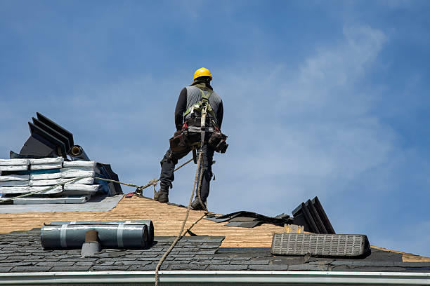 Professional Gutter Installation technician working in Summer Lake, OR